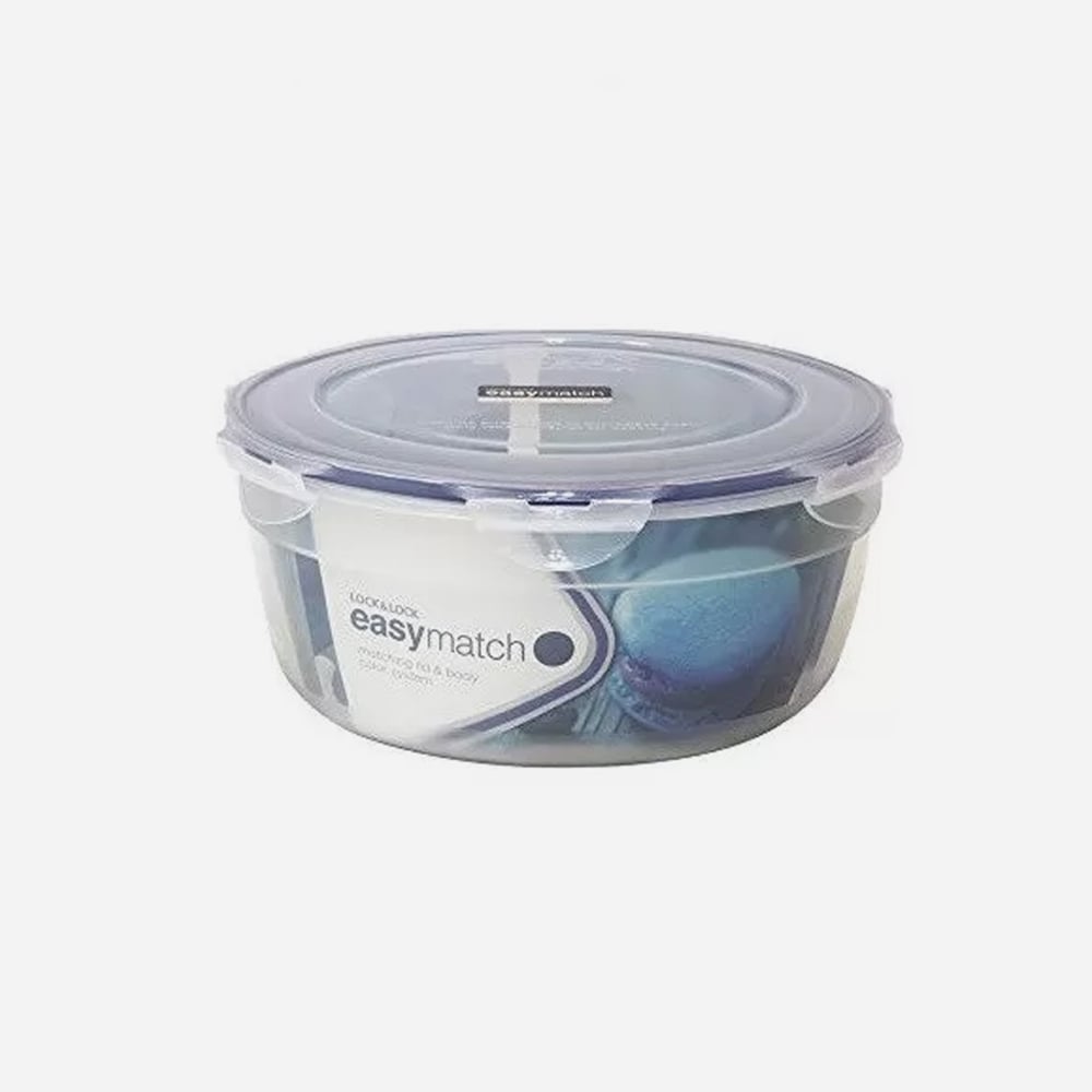 Hộp bảo quản thực phẩm hình tròn LocknLock Nestable 5L - Silicone Xanh da trời - HSM948EM